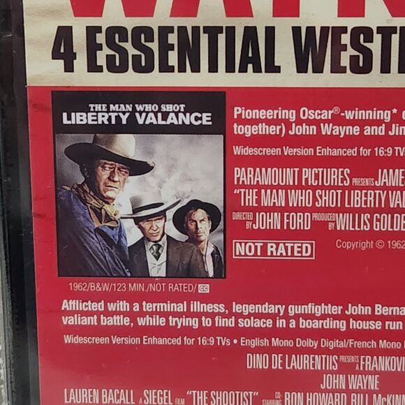 John Wayne 4 Essential Classic Western Movie Collection on DVD The Shootist NEW - Picture 3 of 6